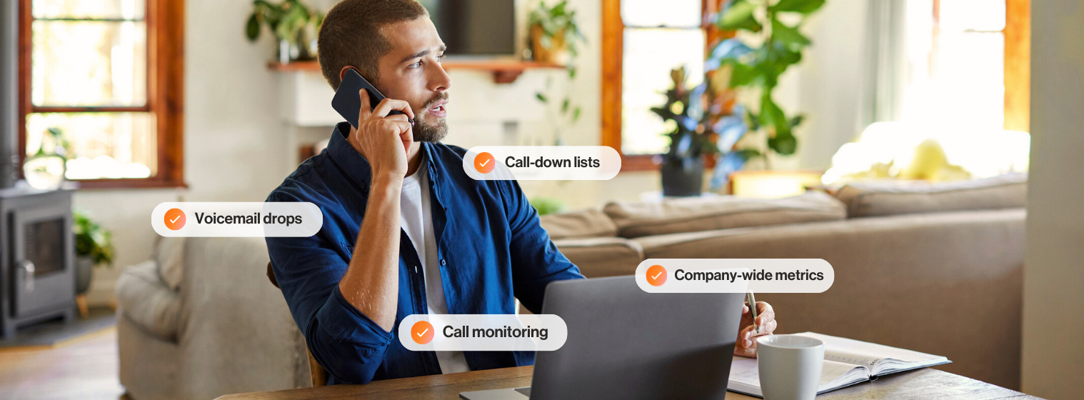 A man calling someone on a phone