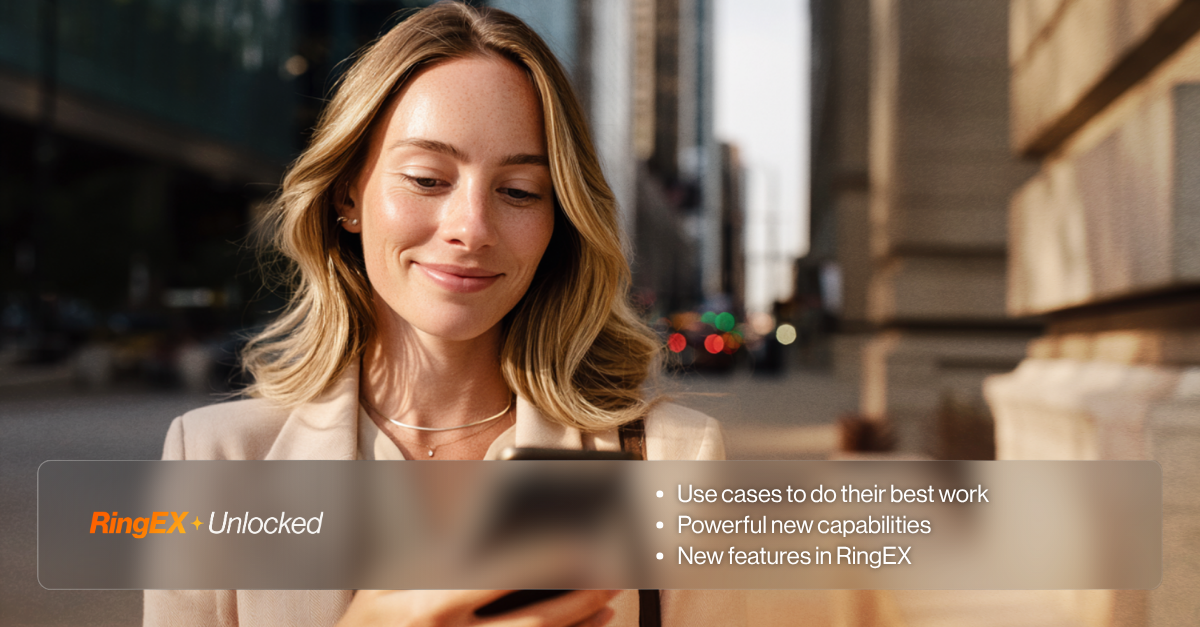 A woman looking at a phone