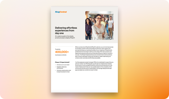 Delivering effortless experiences from day one